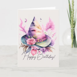 Erstellen Sie Ihre eigene Frühjahrsrähne Hexenhut- Feiertagskarte