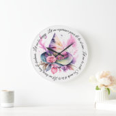 Erstellen Sie Ihre eigene Frühjahrsrähne Hexenhut- Große Wanduhr (Zuhause)