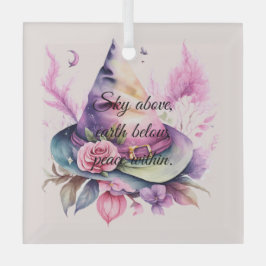 Erstellen Sie Ihre eigene Frühjahrsrähne Hexenhut- Ornament Aus Glas