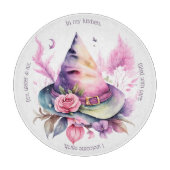 Erstellen Sie Ihre eigene Frühjahrsrähne Hexenhut- Schneidebrett (Vorderseite)