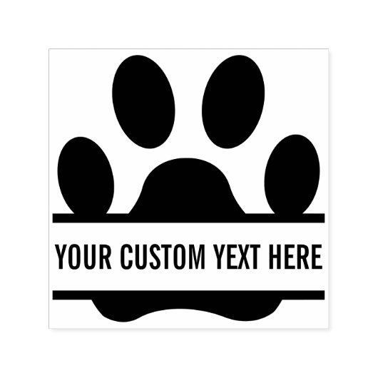 Erstellen Sie Ihre eigene Funny Paw Print Permastempel (Design)