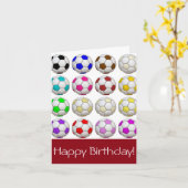 Erstellen Sie Ihre eigene Fußball-Geburtskarte Karte (Gelbe Blume)