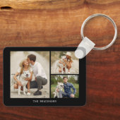 Erstellen Sie Ihre eigene Galerie mit 3 Fotos Schlüsselanhänger (Vorderseite)