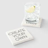 Erstellen Sie Ihre eigene Ganzkörpertasche Steinuntersetzer (Seitenansicht)