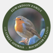 Erstellen Sie Ihre eigene Gartenvogel-Foto-Rücksen Runder Aufkleber (Vorderseite)