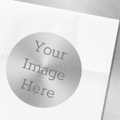 Erstellen Sie Ihre eigene gebürstete metallische S Runder Aufkleber