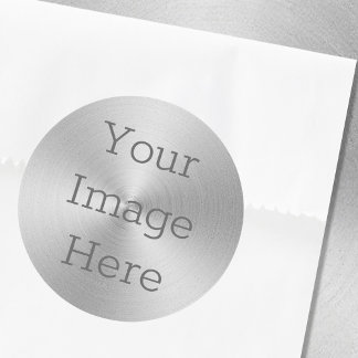 Erstellen Sie Ihre eigene gebürstete metallische S Runder Aufkleber