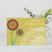 Erstellen Sie Ihre eigene Geburtstagsfeier Einladung (Stehend Vorderseite)