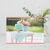 Erstellen Sie Ihre eigene Geburtstagsfeier Einladung (Stehend Vorderseite)