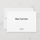 Erstellen Sie Ihre eigene Geburtstagskarte Dankeskarte (Rückseite)