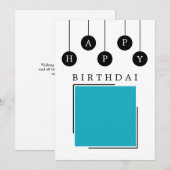 Erstellen Sie Ihre eigene Geburtstagskarte Einladung (Vorne/Hinten)