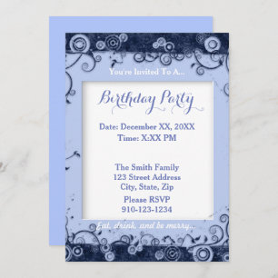 Erstellen Sie Ihre eigene Geburtstagsparty-Einladu Einladung