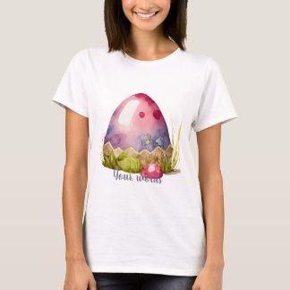 Erstellen Sie Ihre eigene gefärbte Eierkugel-Knoch T-Shirt