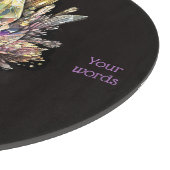 Erstellen Sie Ihre eigene Gelbe Kristalle Glass Al Schneidebrett (Ecke)