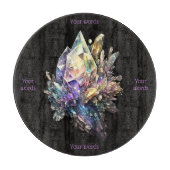 Erstellen Sie Ihre eigene Gelbe Kristalle Glass Al Schneidebrett (Vorderseite)