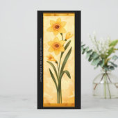 Erstellen Sie Ihre eigene gelbe Lesezeichen-Karte. (Stehend Vorderseite)