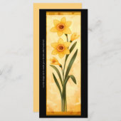 Erstellen Sie Ihre eigene gelbe Lesezeichen-Karte. (Vorne/Hinten)