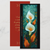 Erstellen Sie Ihre eigene, gemalte Calla Lilies Le (Vorne/Hinten)