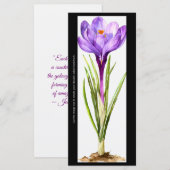 Erstellen Sie Ihre eigene gemalte Crocus Lesezeich (Vorne/Hinten)