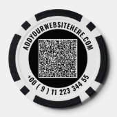 Erstellen Sie Ihre eigene Geschäftslogo-Pokerchip- Pokerchips (Rückseite)