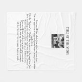 Erstellen Sie Ihre eigene Geschichte mit Foto Fleecedecke (Vorderseite (Horizontal))