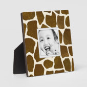 Erstellen Sie Ihre eigene Giraffe Print Foto Frame Fotoplatte (Vorderseite)