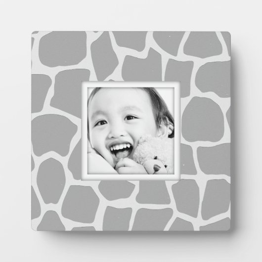 Erstellen Sie Ihre eigene Giraffe Print Foto Frame Fotoplatte (Vorderseite)