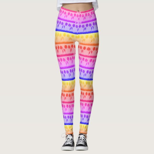 Erstellen Sie Ihre eigene Girly All-over-Print Leggings (Vorderseite)