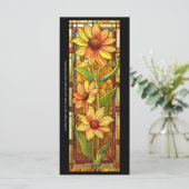 Erstellen Sie Ihre eigene Glassonnenblumenkarte fü (Stehend Vorderseite)