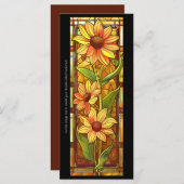 Erstellen Sie Ihre eigene Glassonnenblumenkarte fü (Vorne/Hinten)