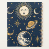 Erstellen Sie Ihre eigene Gold Blue White Celestis Planer (Rückseite)