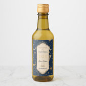 Erstellen Sie Ihre eigene Gold Blue White Celestis Weinetikett (Vorderseite)