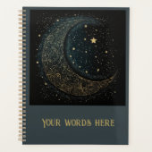 Erstellen Sie Ihre eigene Gold Filigree Moon Celes Planer (Vorderseite)