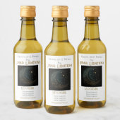 Erstellen Sie Ihre eigene Gold Filigree Moon Celes Weinetikett (Flaschen)