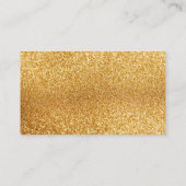 Erstellen Sie Ihre eigene Gold Glitzer Business Ca Visitenkarte (Rückseite)