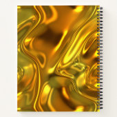 Erstellen Sie Ihre eigene Gold-Schwarz-weiß-Monogr Notizblock (Rückseite)