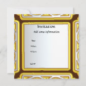 Erstellen Sie Ihre eigene Goldeinladung Einladung (Rückseite)