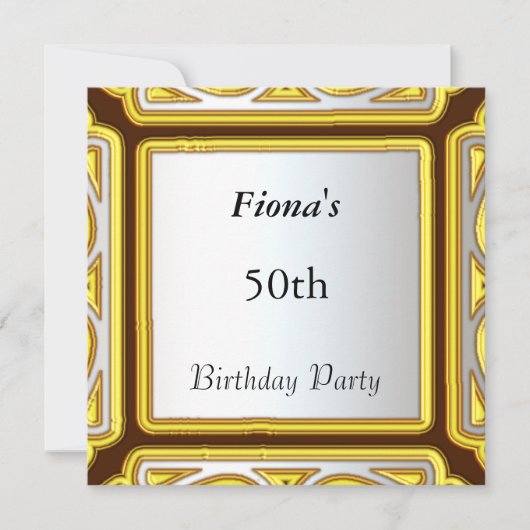 Erstellen Sie Ihre eigene Goldeinladung Einladung (Vorderseite)