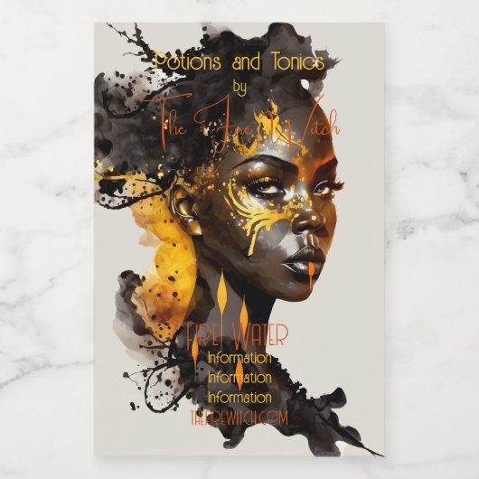 Erstellen Sie Ihre eigene Goldene Göttin Lebensmitteletikett (Einzelnes Label)