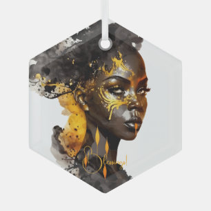 Erstellen Sie Ihre eigene Goldene Göttin Ornament Aus Glas