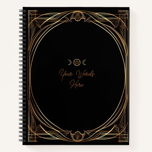 Erstellen Sie Ihre eigene goldene Kunst im Jugends Notizblock (Vorderseite)