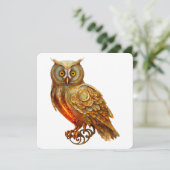 Erstellen Sie Ihre eigene goldene Steampunkuppe Einladung (Stehend Vorderseite)