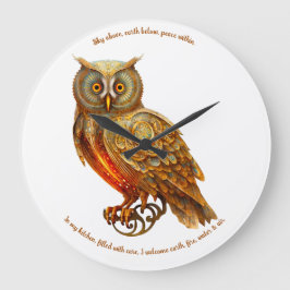 Erstellen Sie Ihre eigene goldene Steampunkuppe Große Wanduhr