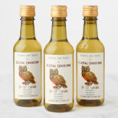 Erstellen Sie Ihre eigene goldene Steampunkuppe Weinetikett (Flaschen)