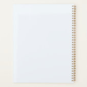 Erstellen Sie Ihre eigene goldgerüstete blaue Skih Planer (Rückseite)