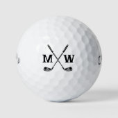 Erstellen Sie Ihre eigene Golf Monogram für Ihr ei Golfball (Vorderseite)