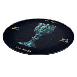 Erstellen Sie Ihre eigene gotische blaue Chalice Schneidebrett