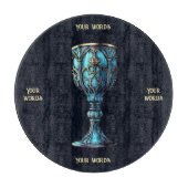 Erstellen Sie Ihre eigene gotische blaue Chalice Schneidebrett (Vorderseite)