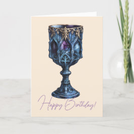 Erstellen Sie Ihre eigene gotische Blausteinkhaler Feiertagskarte