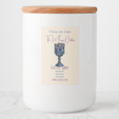 Erstellen Sie Ihre eigene gotische Blausteinkhaler Lebensmitteletikett (Vorderseite)